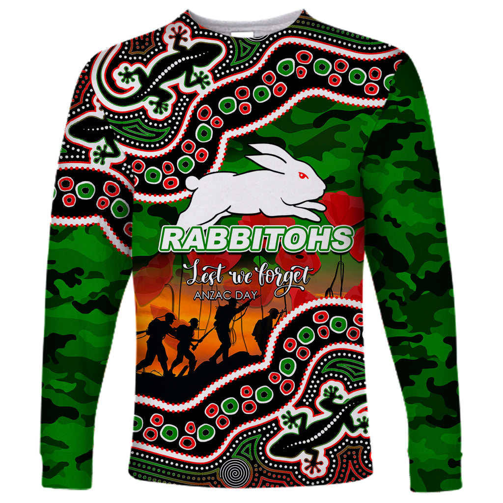 custom-personalised-anzac-day-nrl-rabbitohs-long-sleeve-shirt-aboriginal-lizard-patterns