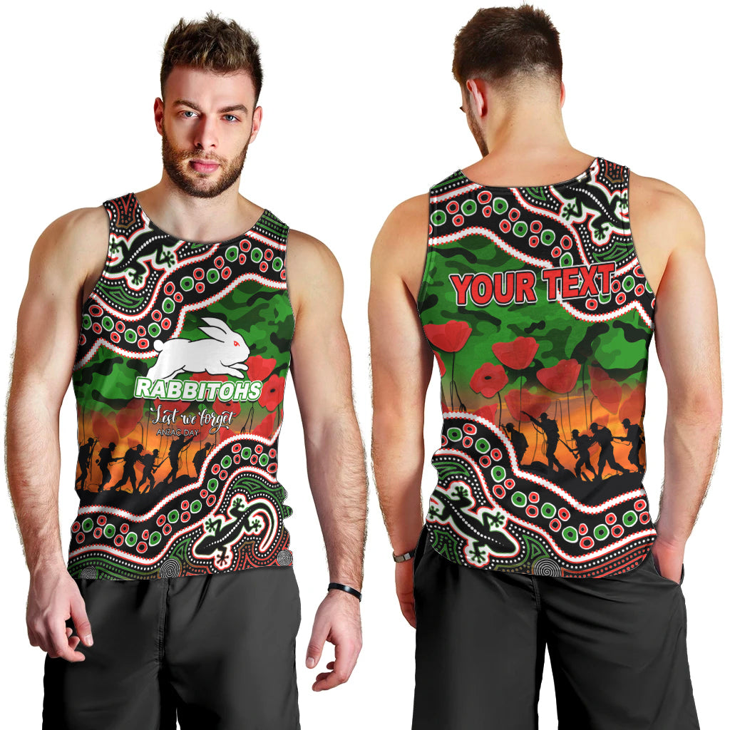 custom-personalised-anzac-day-nrl-rabbitohs-men-tank-top-aboriginal-lizard-patterns