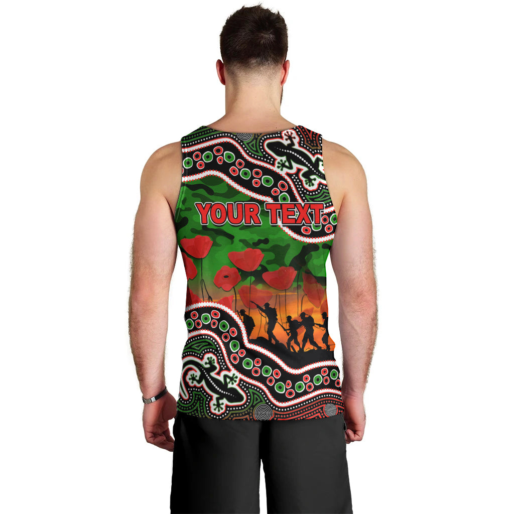 custom-personalised-anzac-day-nrl-rabbitohs-men-tank-top-aboriginal-lizard-patterns