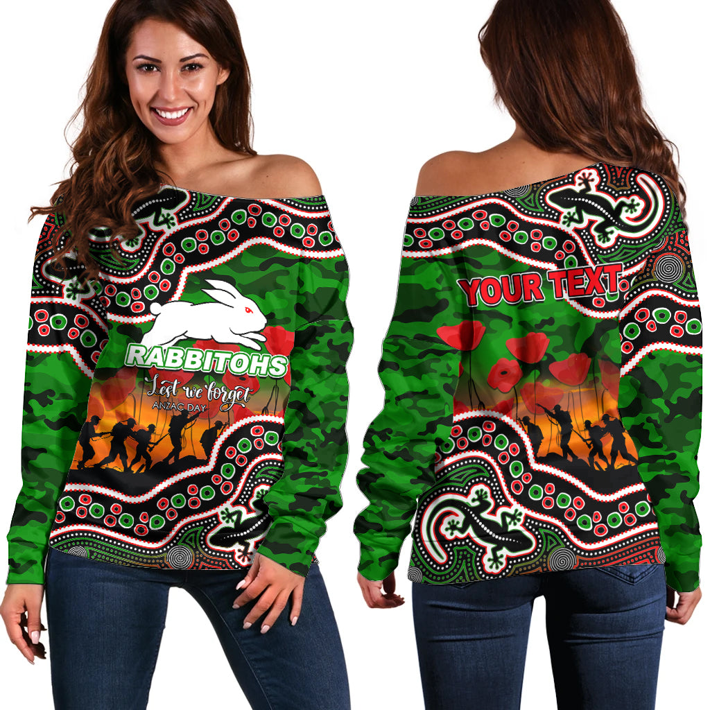 custom-personalised-anzac-day-nrl-rabbitohs-off-shoulder-sweater-aboriginal-lizard-patterns