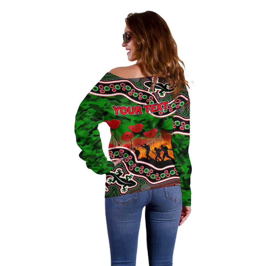 custom-personalised-anzac-day-nrl-rabbitohs-off-shoulder-sweater-aboriginal-lizard-patterns