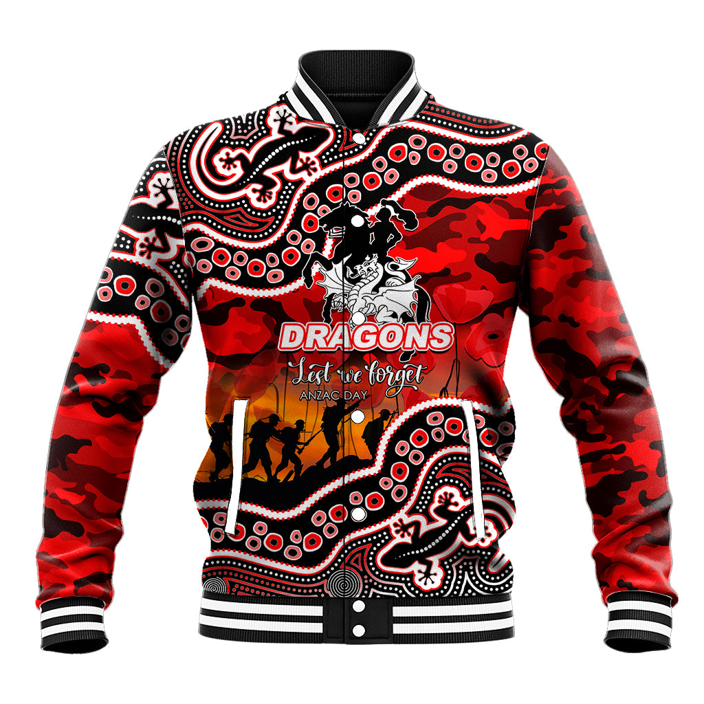 custom-personalised-anzac-day-nrl-dragons-baseball-jacket-aboriginal-lizard-patterns