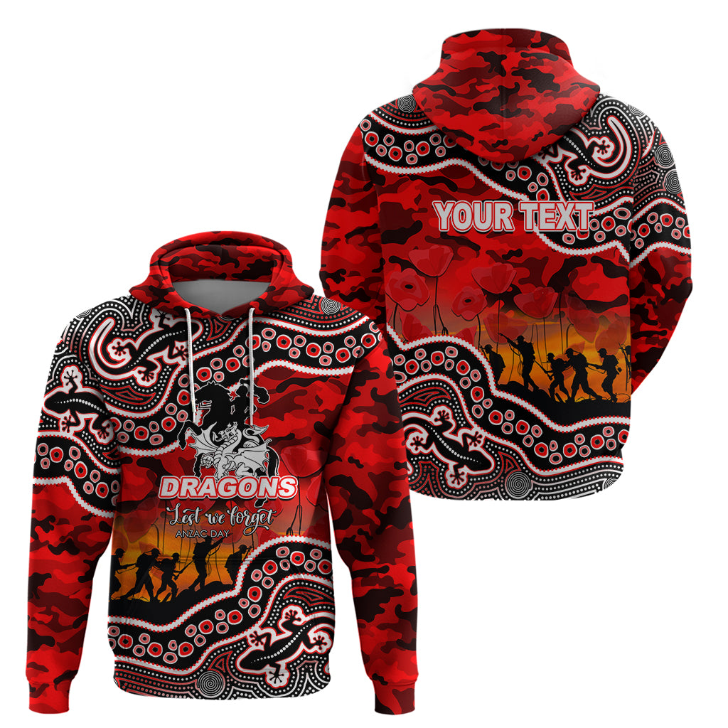 custom-personalised-anzac-day-nrl-dragons-hoodie-aboriginal-lizard-patterns