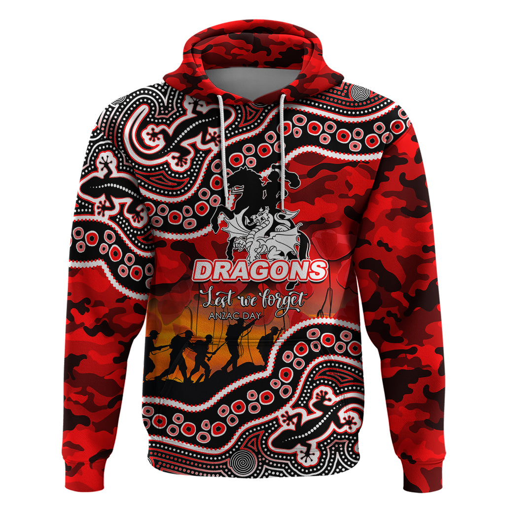 custom-personalised-anzac-day-nrl-dragons-hoodie-aboriginal-lizard-patterns