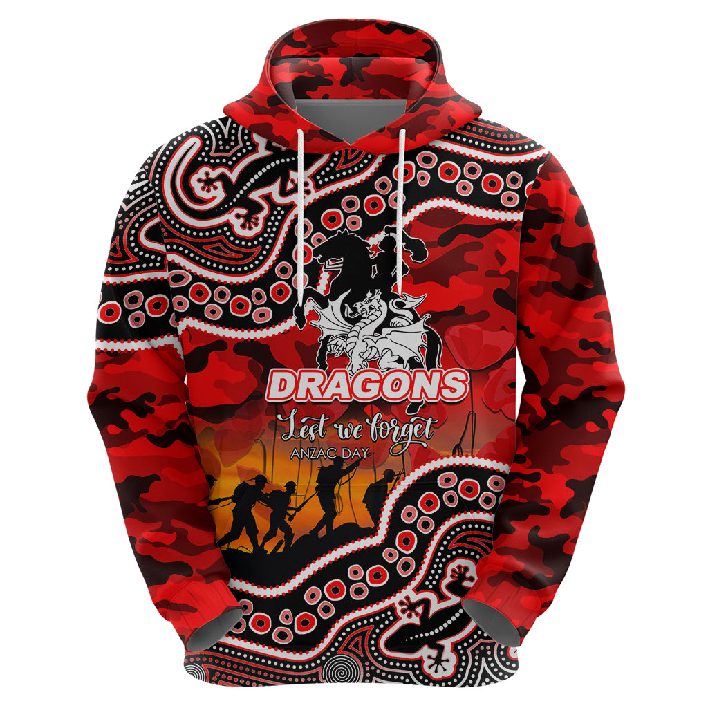 custom-personalised-anzac-day-nrl-dragons-hoodie-aboriginal-lizard-patterns