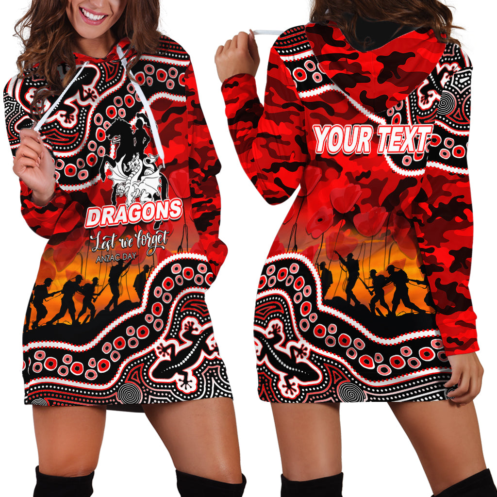 custom-personalised-anzac-day-nrl-dragons-hoodie-dress-aboriginal-lizard-patterns