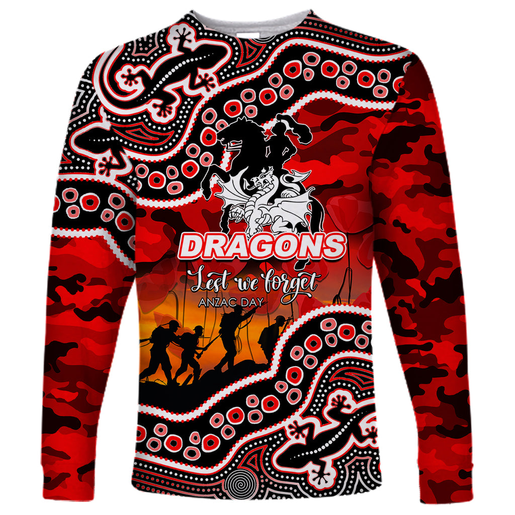 custom-personalised-anzac-day-nrl-dragons-long-sleeve-shirt-aboriginal-lizard-patterns