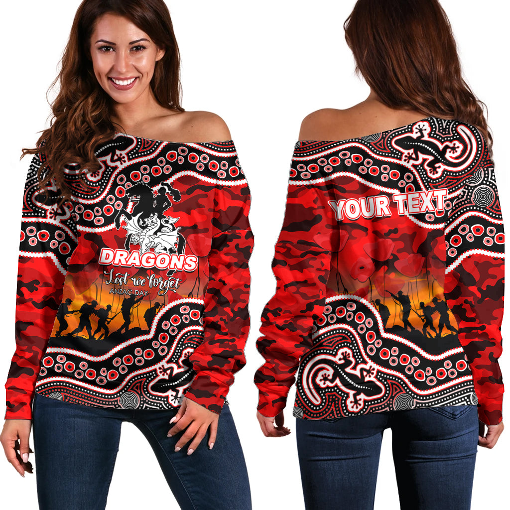 custom-personalised-anzac-day-nrl-dragons-off-shoulder-sweater-aboriginal-lizard-patterns