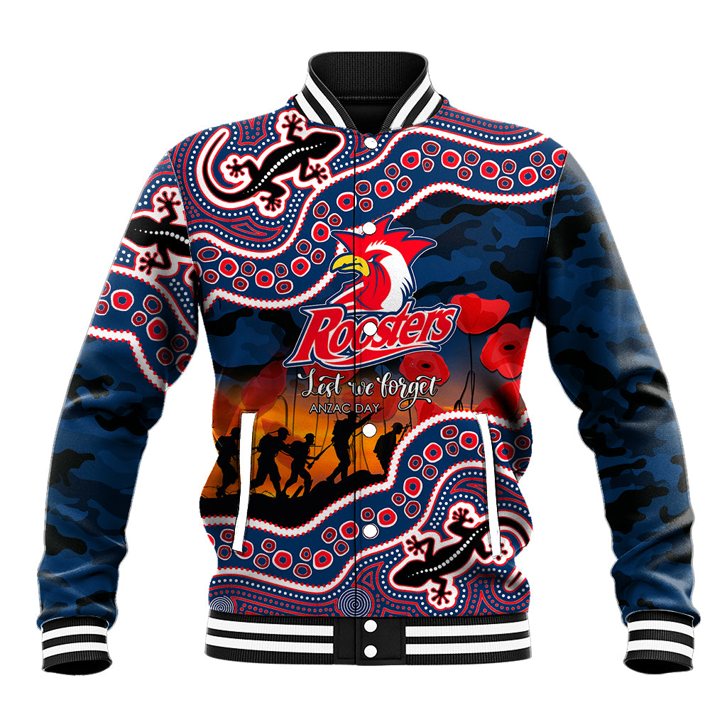 custom-personalised-anzac-day-nrl-rooster-baseball-jacket-aboriginal-lizard-patterns