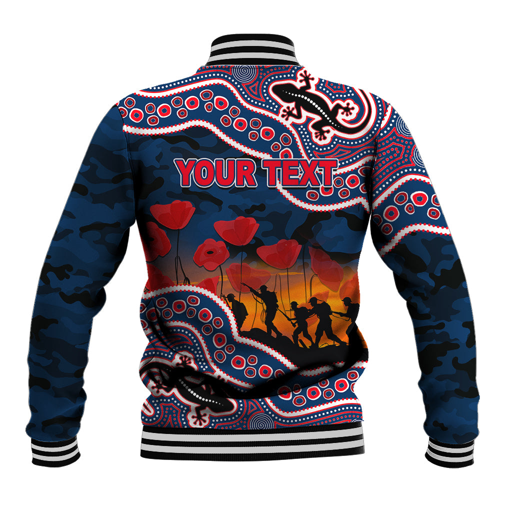 custom-personalised-anzac-day-nrl-rooster-baseball-jacket-aboriginal-lizard-patterns