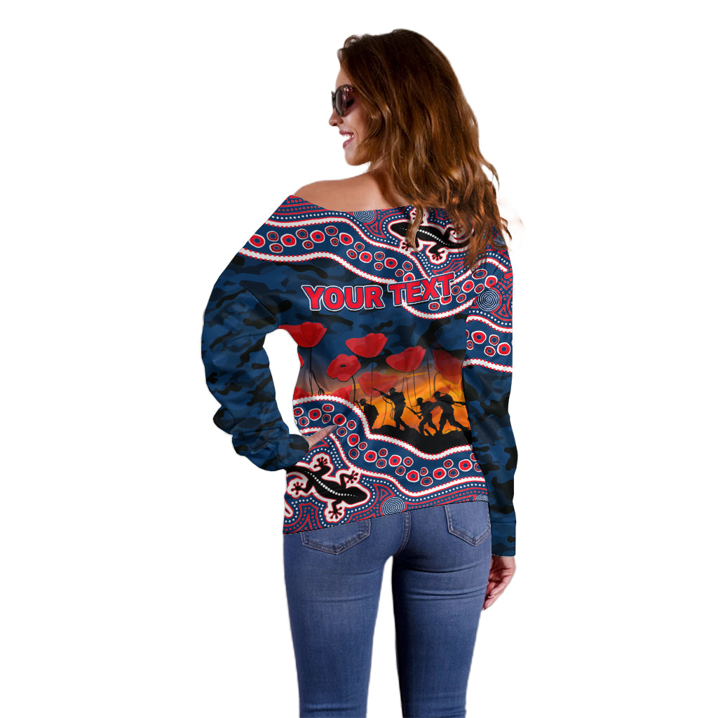 custom-personalised-anzac-day-nrl-rooster-off-shoulder-sweater-aboriginal-lizard-patterns