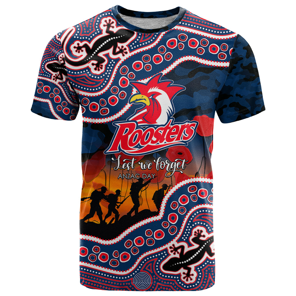 custom-personalised-anzac-day-nrl-rooster-t-shirt-aboriginal-lizard-patterns