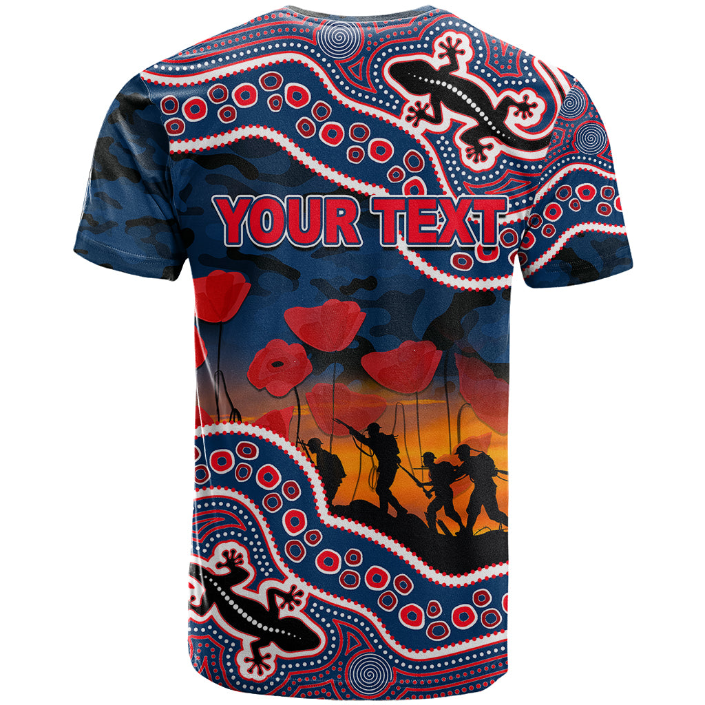 custom-personalised-anzac-day-nrl-rooster-t-shirt-aboriginal-lizard-patterns