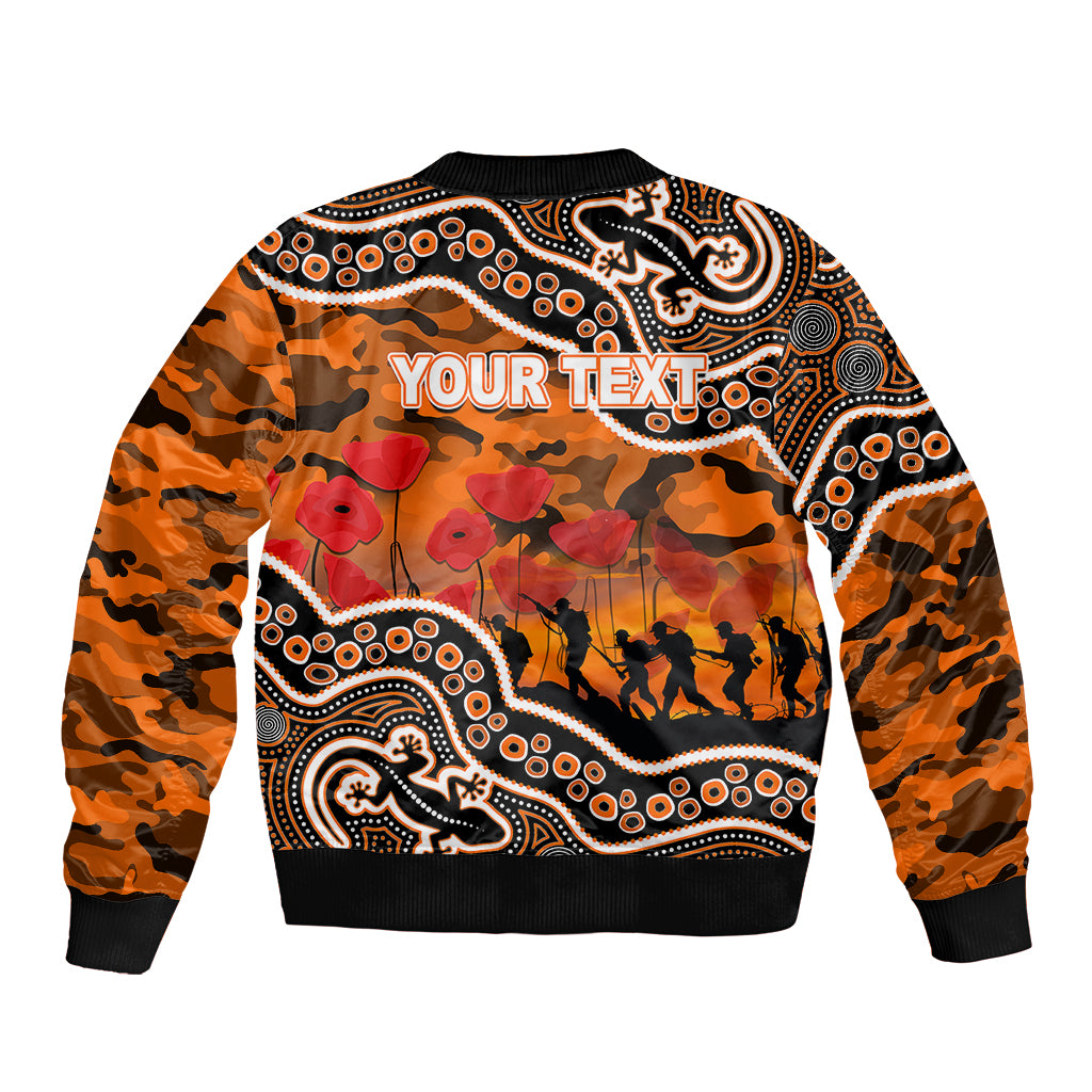 custom-personalised-anzac-day-nrl-tigers-bomber-jacket-aboriginal-lizard-patterns