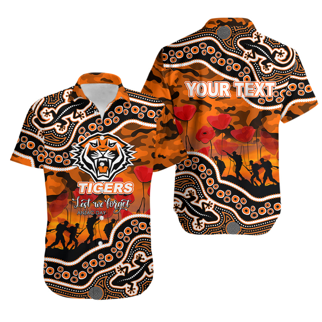 custom-personalised-anzac-day-nrl-tigers-hawaiian-shirt-aboriginal-lizard-patterns