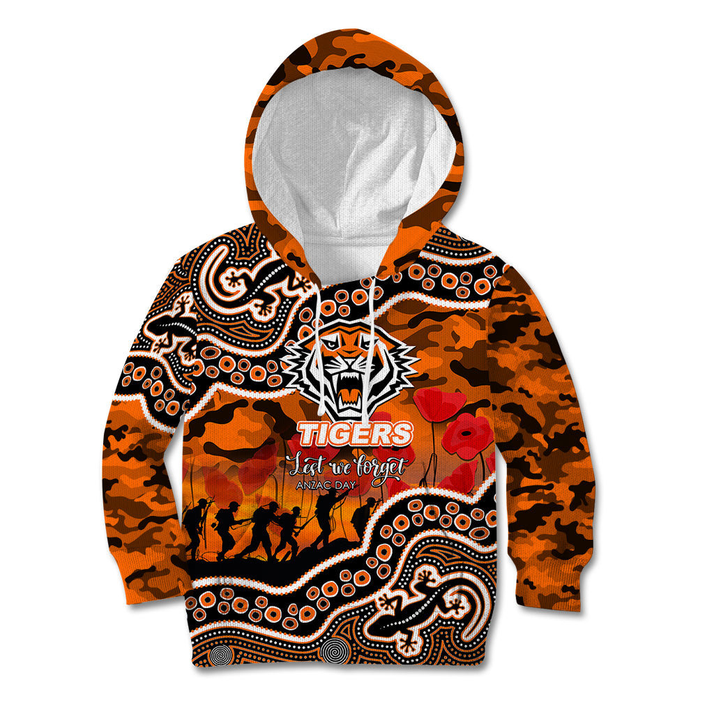 custom-personalised-anzac-day-nrl-tigers-kid-hoodie-aboriginal-lizard-patterns