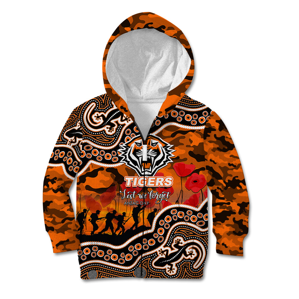 custom-personalised-anzac-day-nrl-tigers-kid-hoodie-aboriginal-lizard-patterns