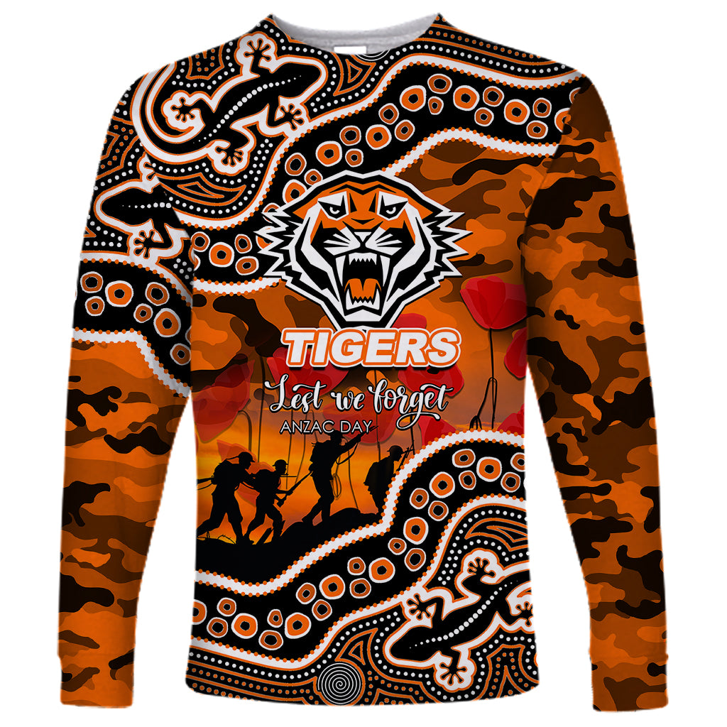 custom-personalised-anzac-day-nrl-tigers-long-sleeve-shirt-aboriginal-lizard-patterns