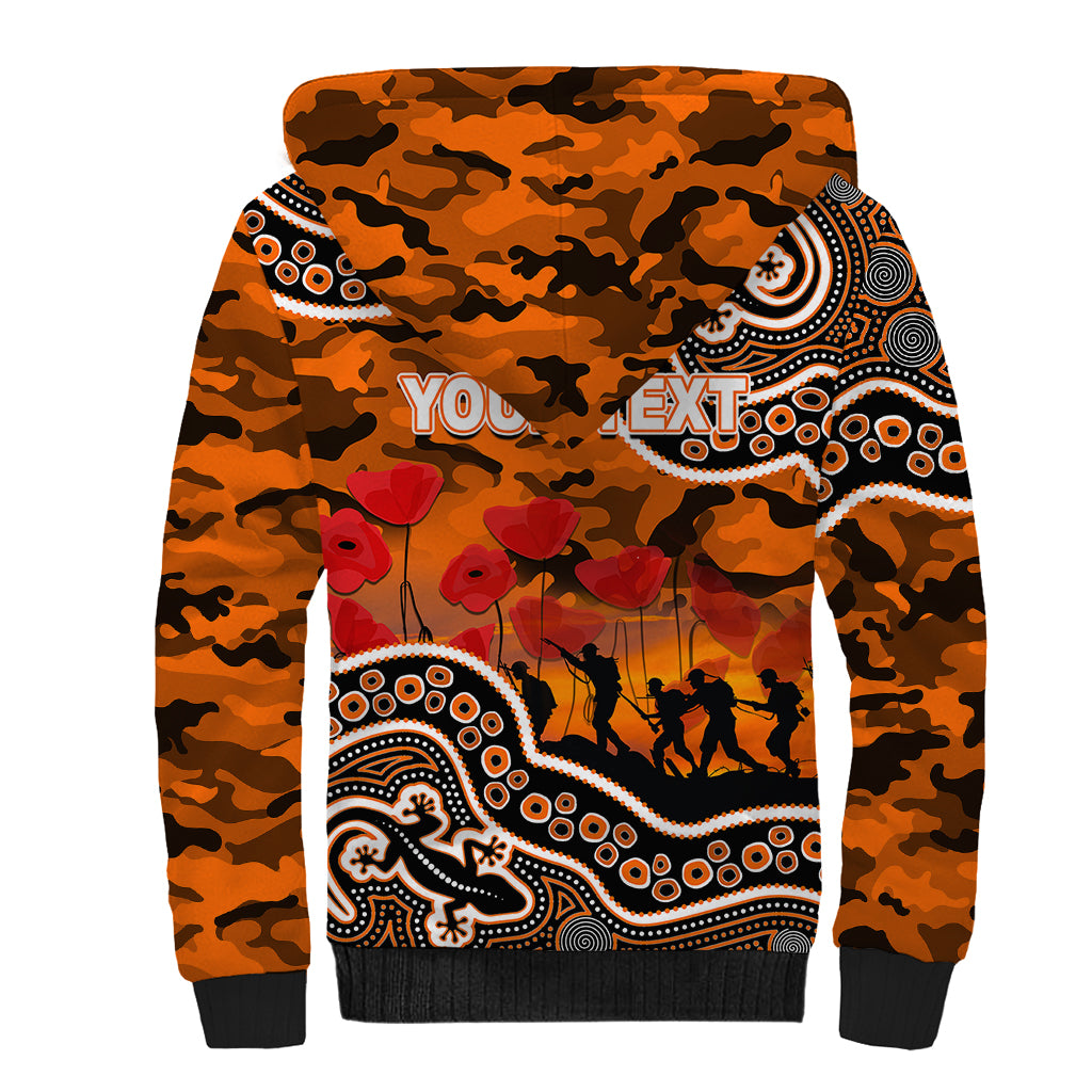 custom-personalised-anzac-day-nrl-tigers-sherpa-hoodie-aboriginal-lizard-patterns