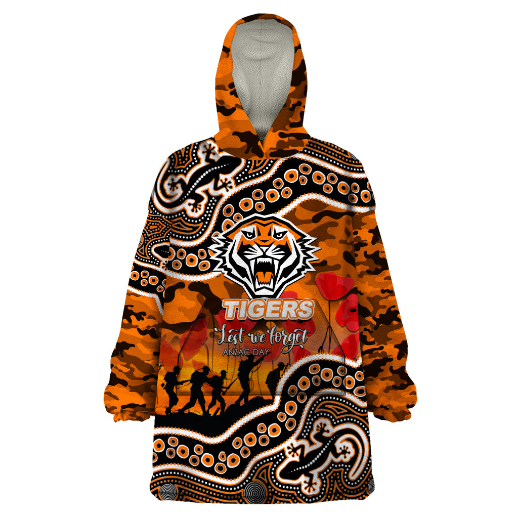 custom-personalised-anzac-day-nrl-tigers-wearable-blanket-hoodie-aboriginal-lizard-patterns