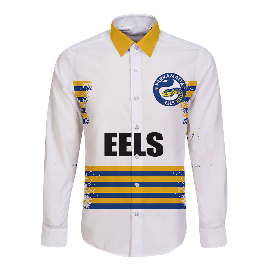 custom-personalised-and-number-eels-nrl-long-sleeve-button-shirt-2023-simple-white-style