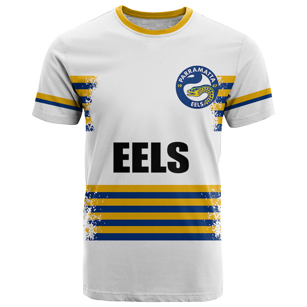 custom-personalised-and-number-eels-nrl-t-shirt-2023-simple-white-style