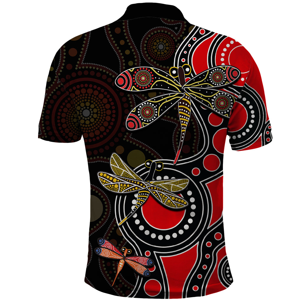 aboriginal-dragonfly-polo-shirt-red-style