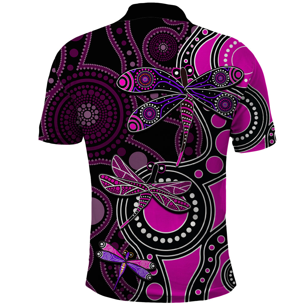 aboriginal-dragonfly-polo-shirt-pink-style