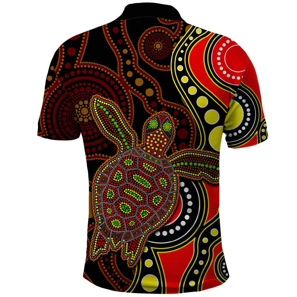 aboriginal-turtle-polo-shirt-red-style