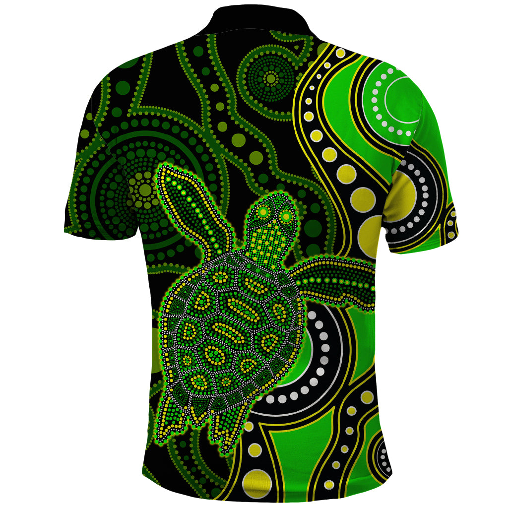 aboriginal-turtle-polo-shirt-green-style