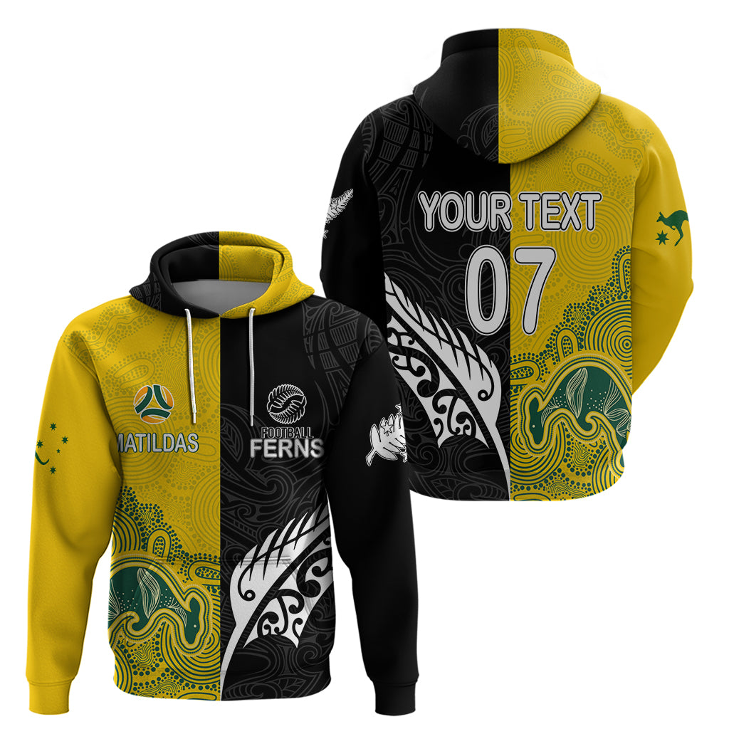 personalised-matildas-mix-football-ferns-hoodie-2023-world-cup-aboriginal-tribal-style