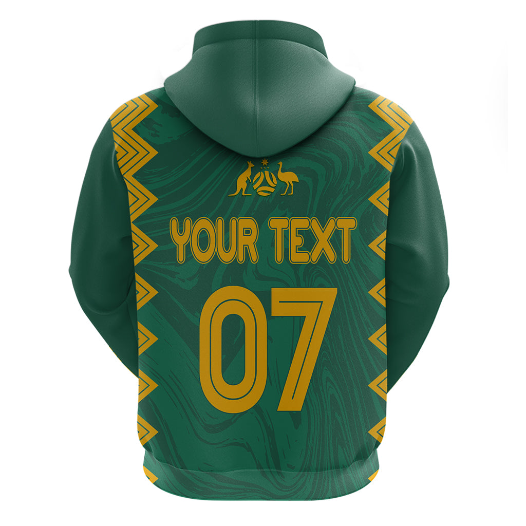 personalised-aussie-matildas-hoodie-2023-women-world-cup-marble-patterns-green