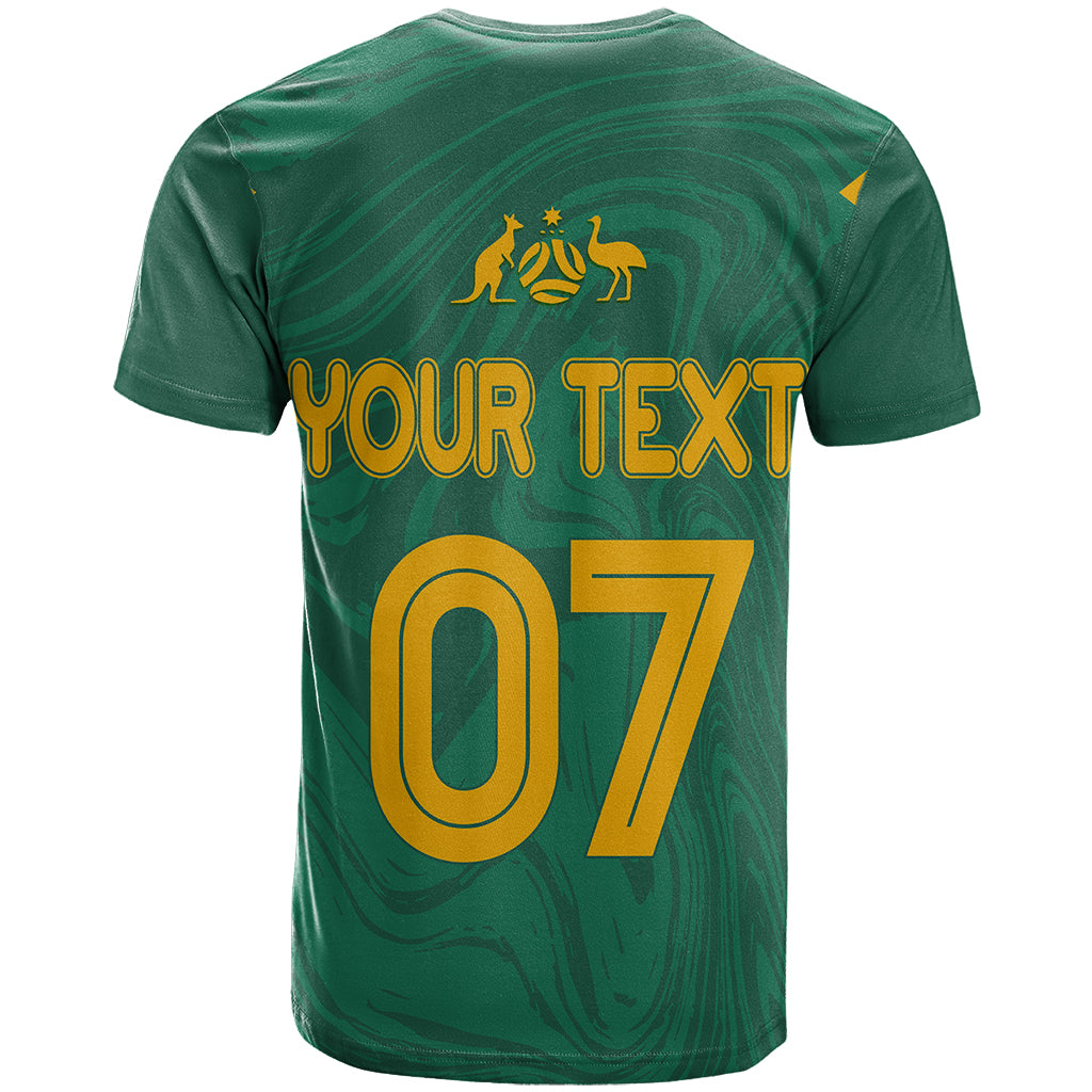 personalised-aussie-matildas-t-shirt-2023-women-world-cup-marble-patterns-green