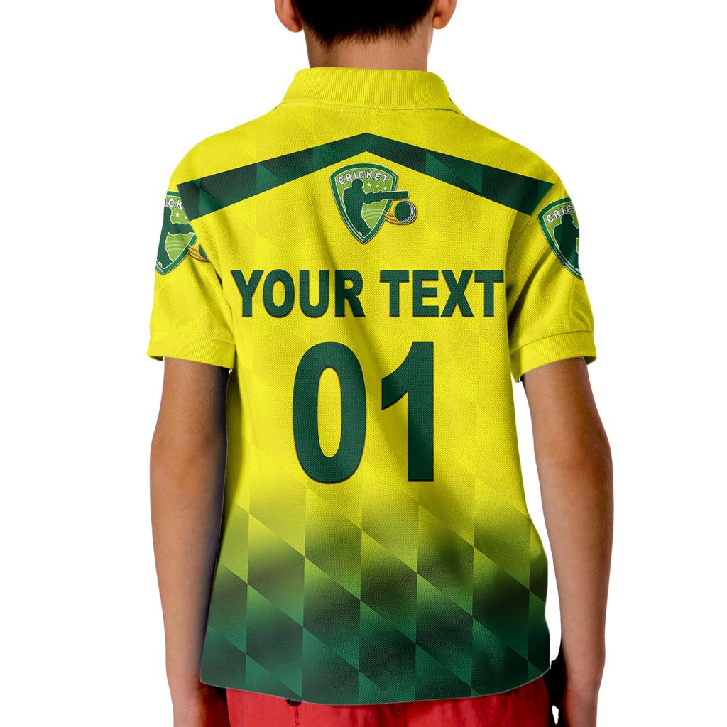 custom-personalised-australia-cricket-kid-polo-shirt-aussie-unique-gradient-yellow-vibes