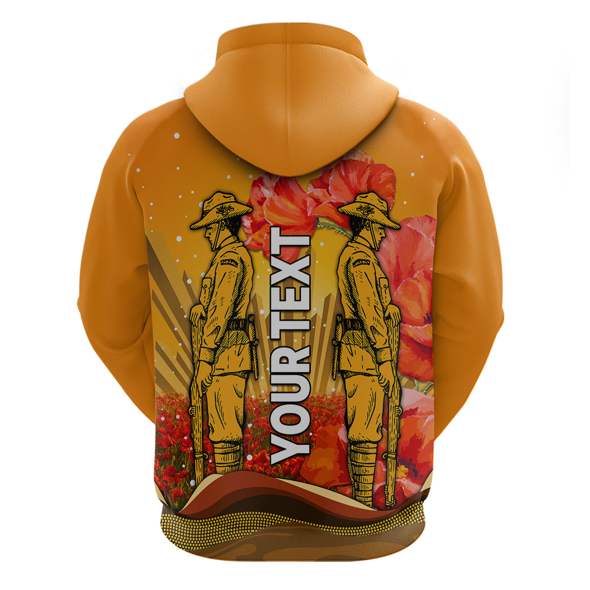 custom-personalised-aboriginal-anzac-day-hoodie-soldier-poppy-vibe