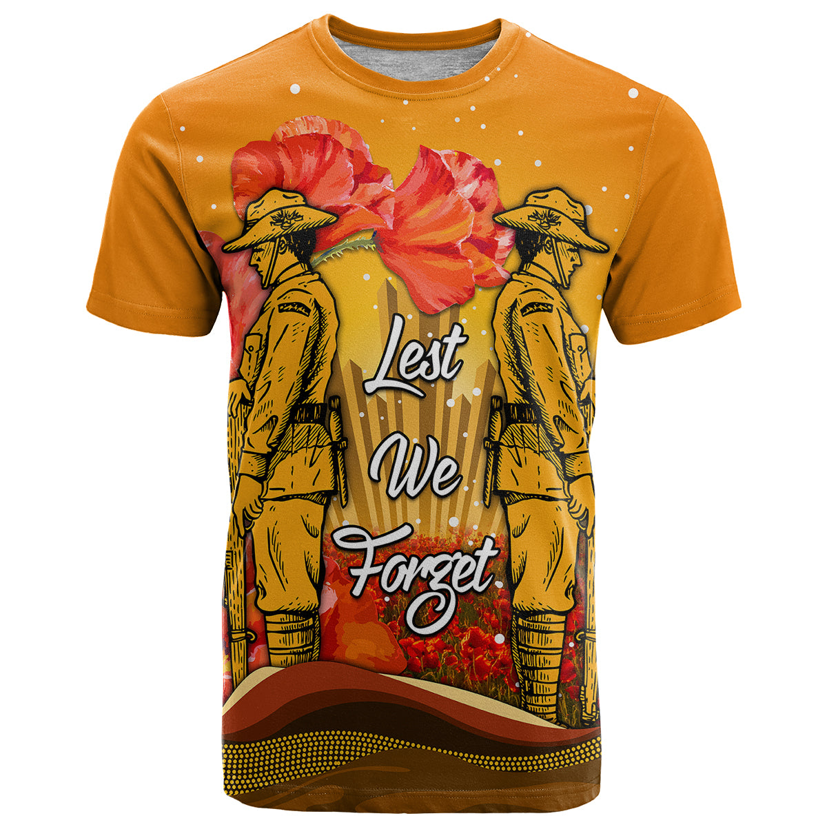 custom-personalised-aboriginal-anzac-day-t-shirt-soldier-poppy-vibe