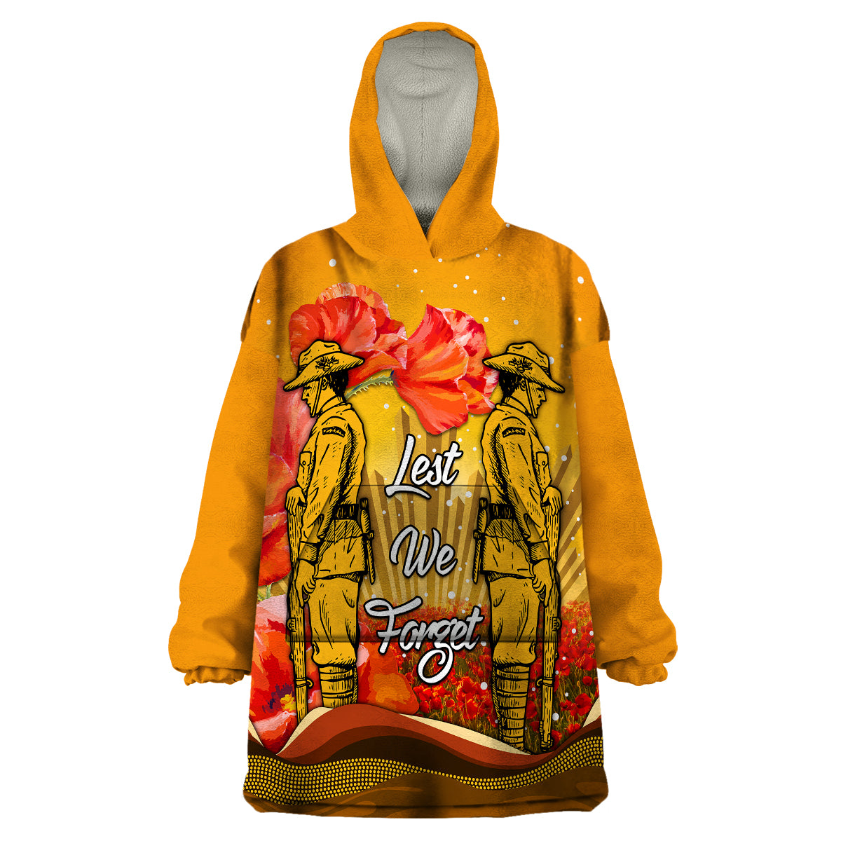 custom-personalised-aboriginal-anzac-day-wearable-blanket-hoodie-soldier-poppy-vibe