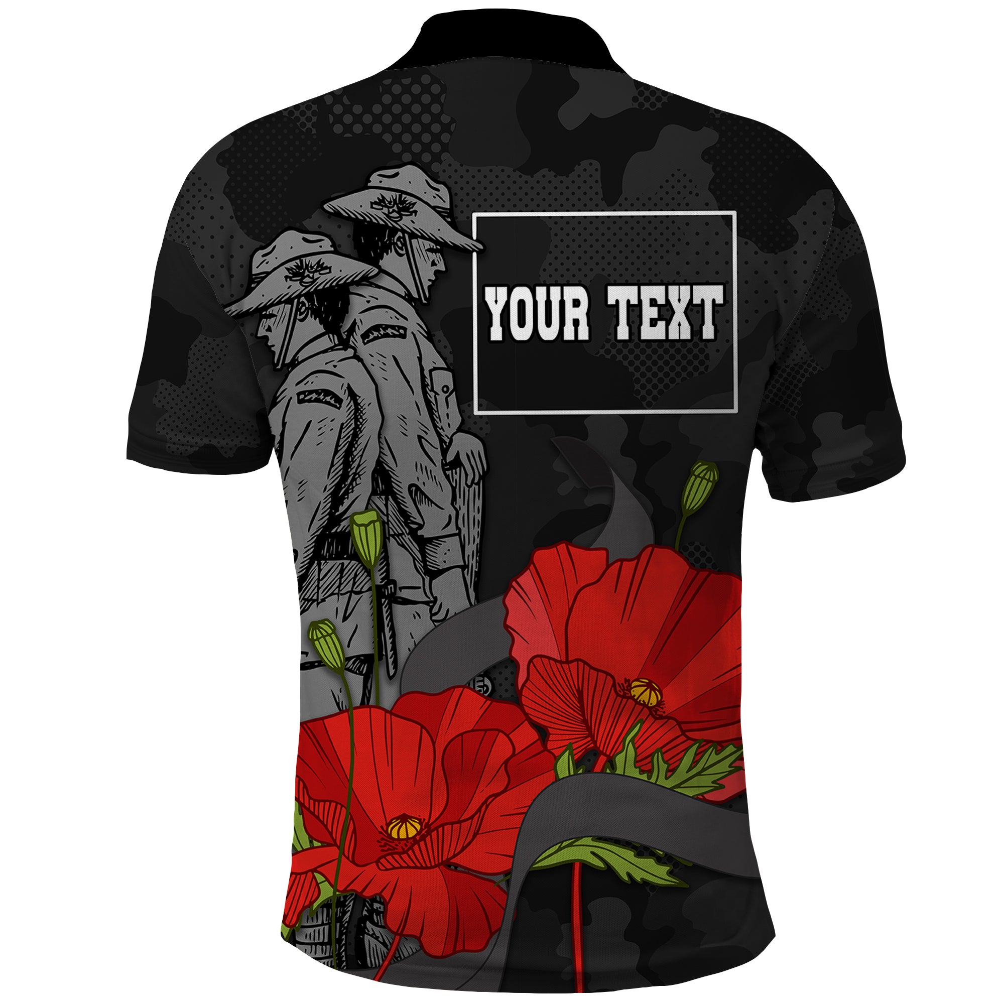 custom-personalised-anzac-day-polo-shirt-soldiers-fighting-at-war