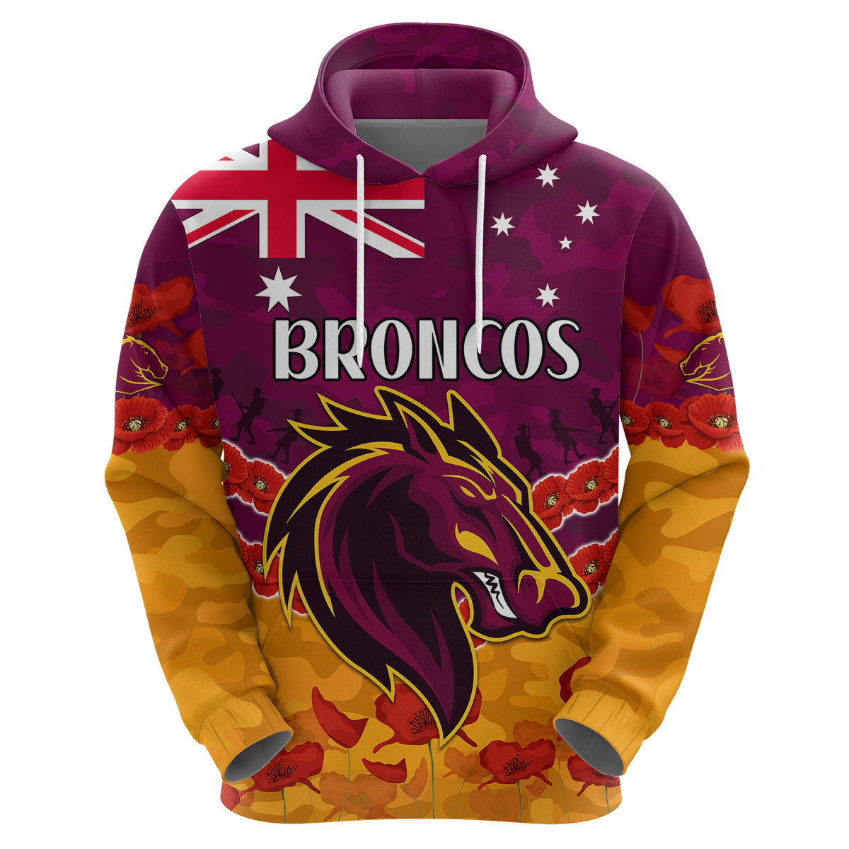 custom-text-and-number-broncos-rugby-anzac-hoodie-lest-we-forget