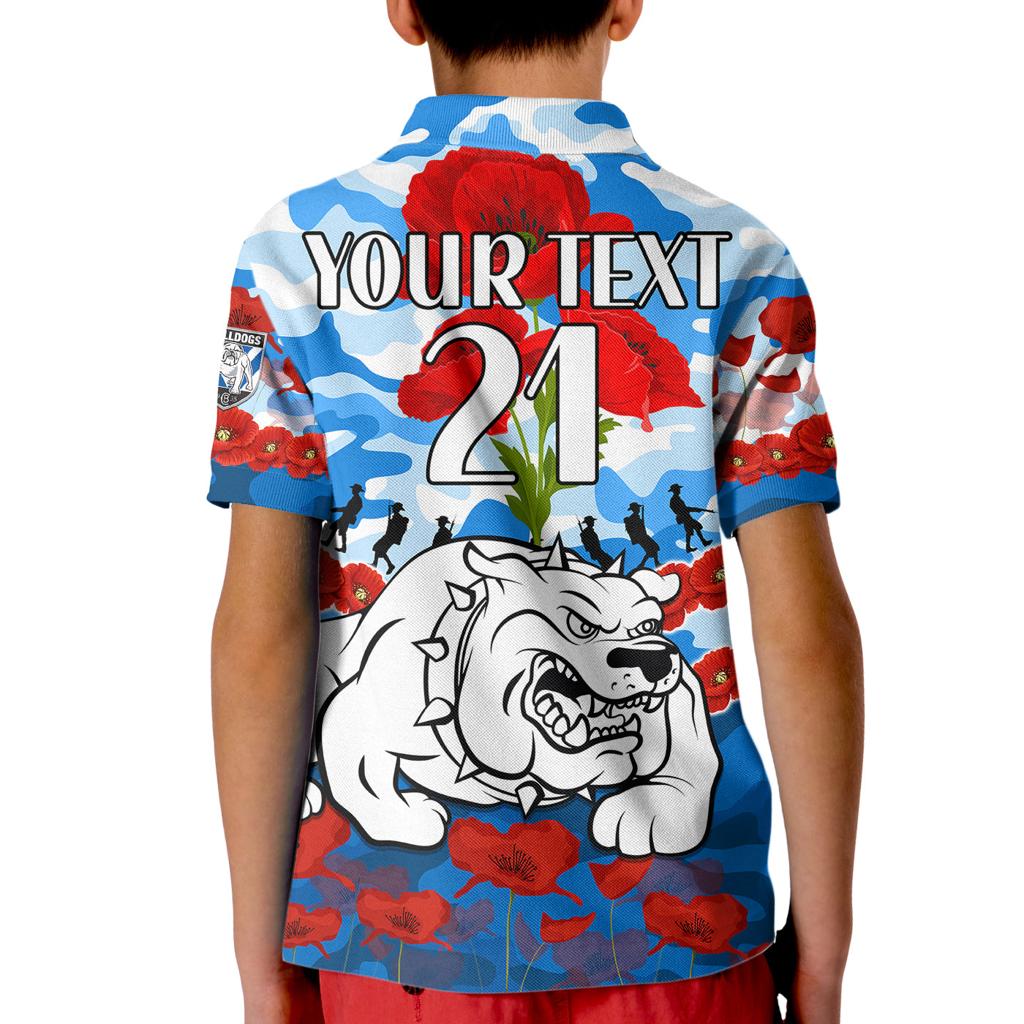 custom-text-and-number-bulldogs-rugby-anzac-kid-polo-shirt-lest-we-forget