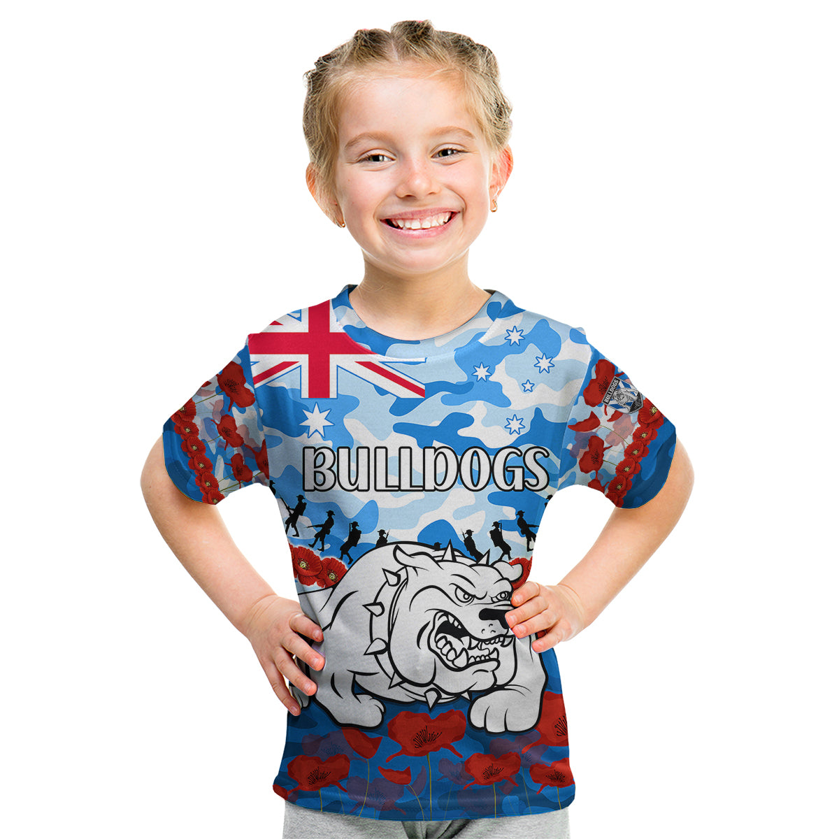 custom-text-and-number-bulldogs-rugby-anzac-kid-t-shirt-lest-we-forget