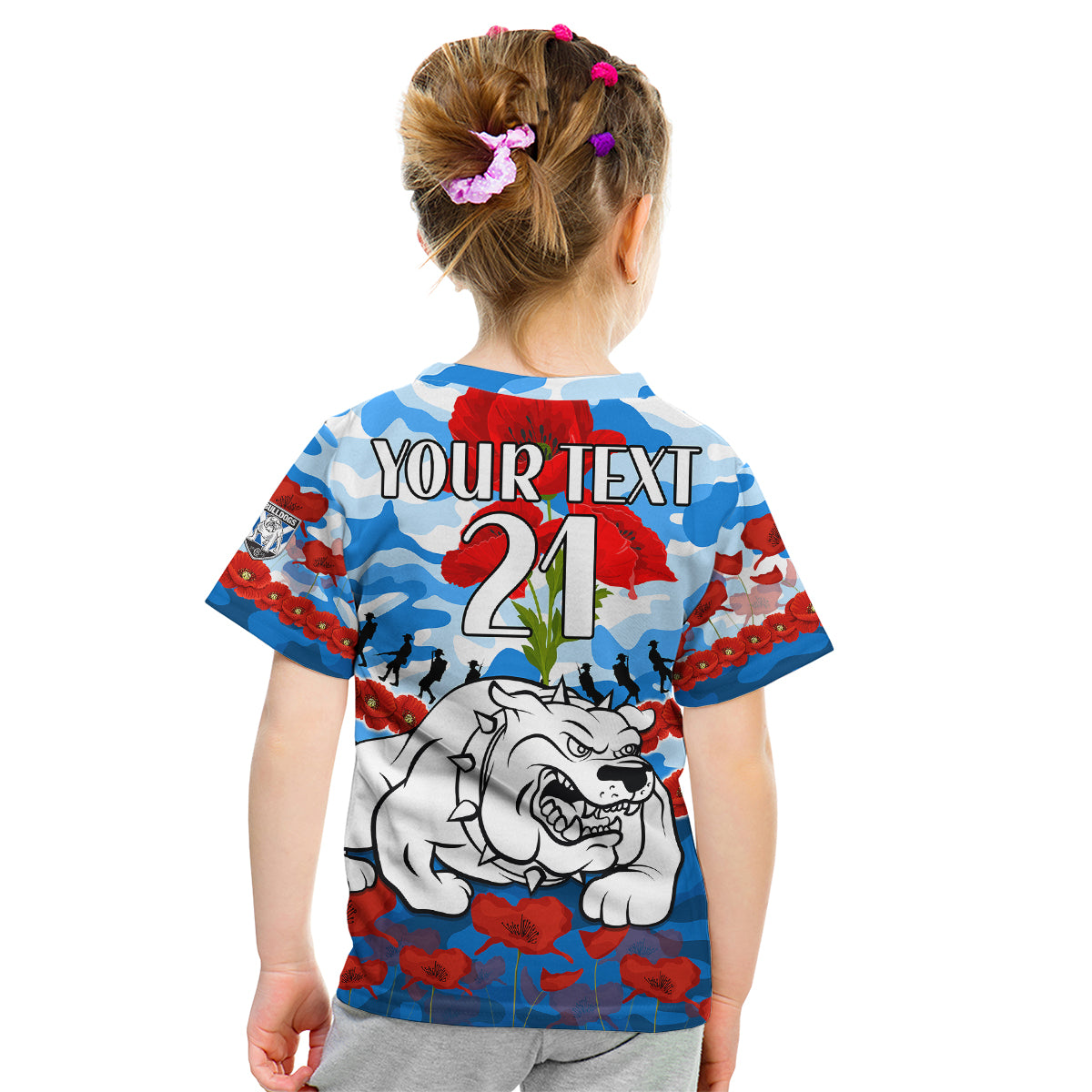 custom-text-and-number-bulldogs-rugby-anzac-kid-t-shirt-lest-we-forget