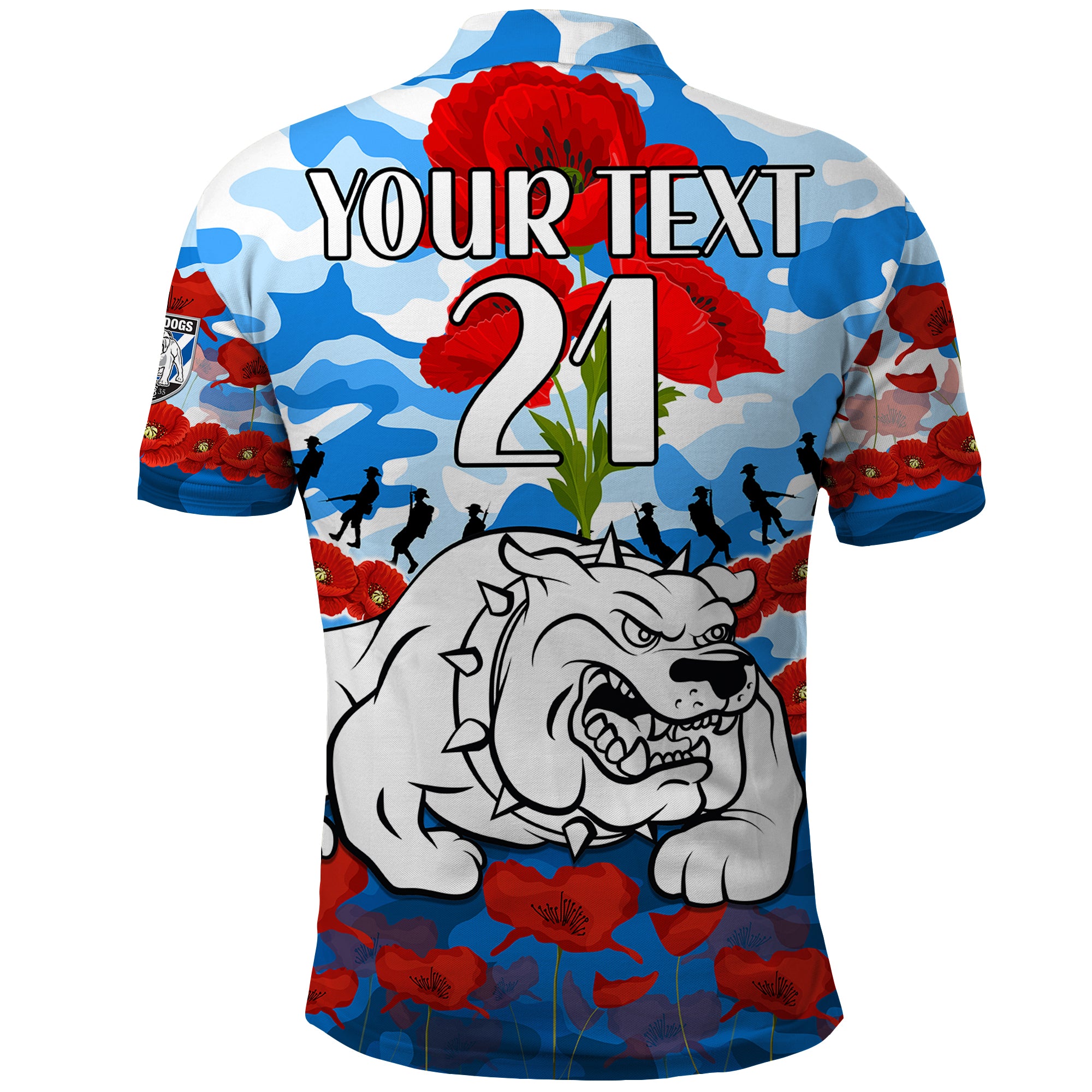 custom-text-and-number-bulldogs-rugby-anzac-polo-shirt-lest-we-forget