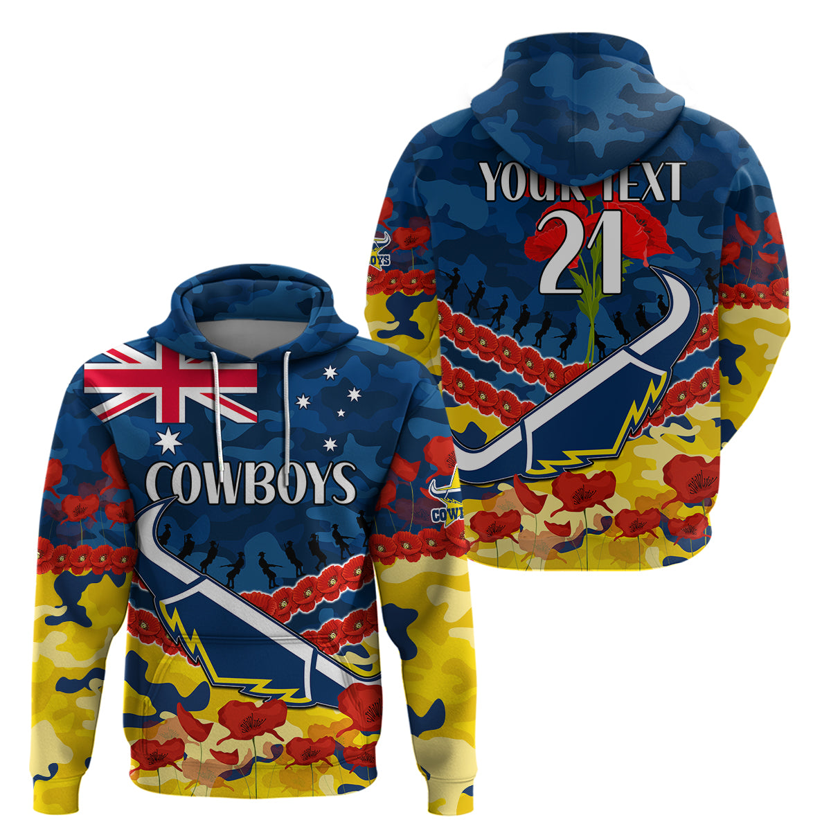 custom-text-and-number-cowboys-rugby-anzac-hoodie-lest-we-forget