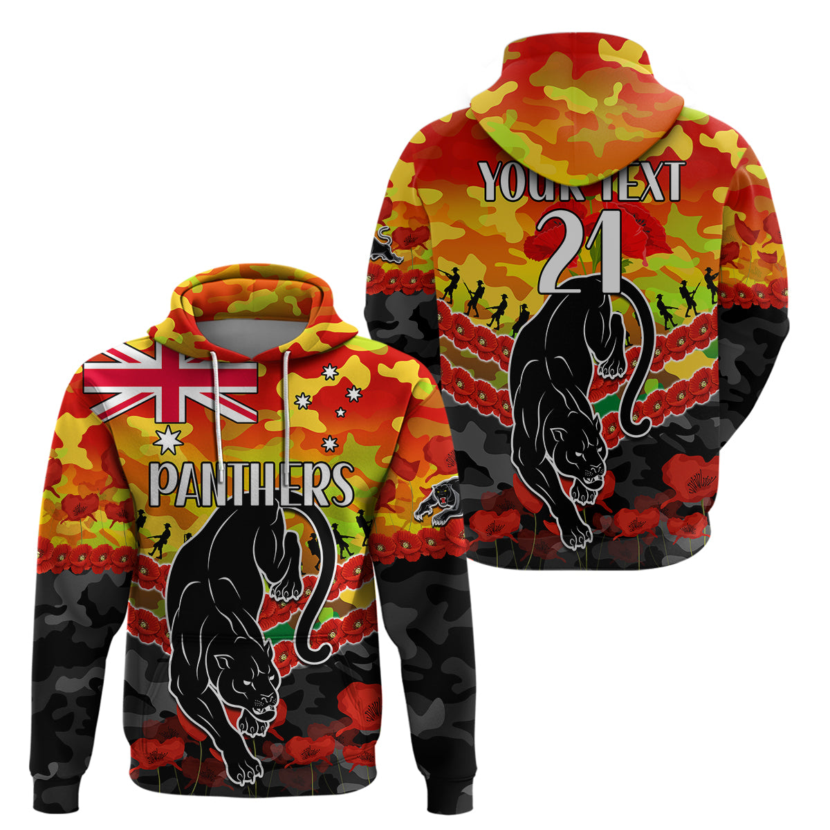 custom-text-and-number-panthers-rugby-anzac-hoodie-lest-we-forget