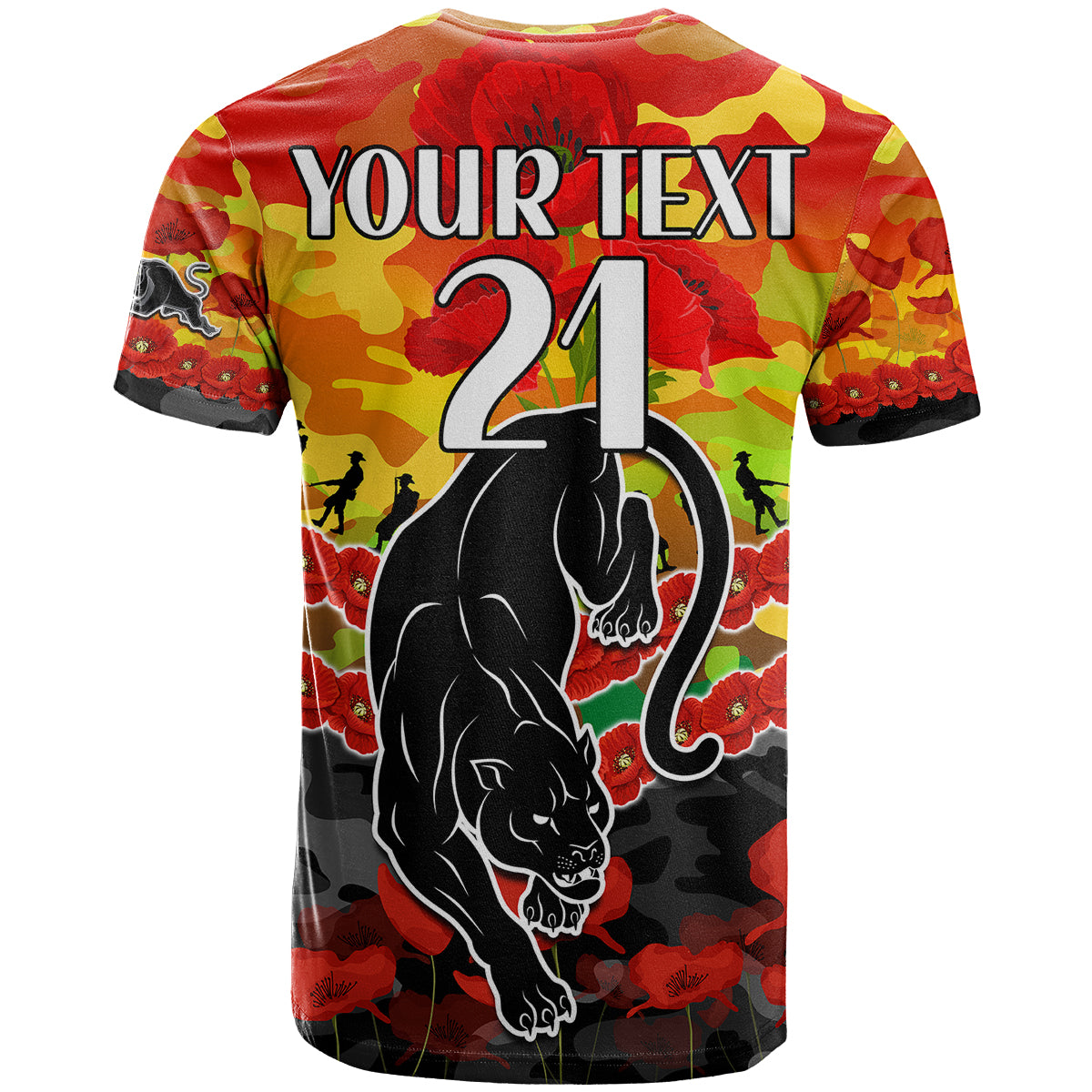 custom-text-and-number-panthers-rugby-anzac-t-shirt-lest-we-forget