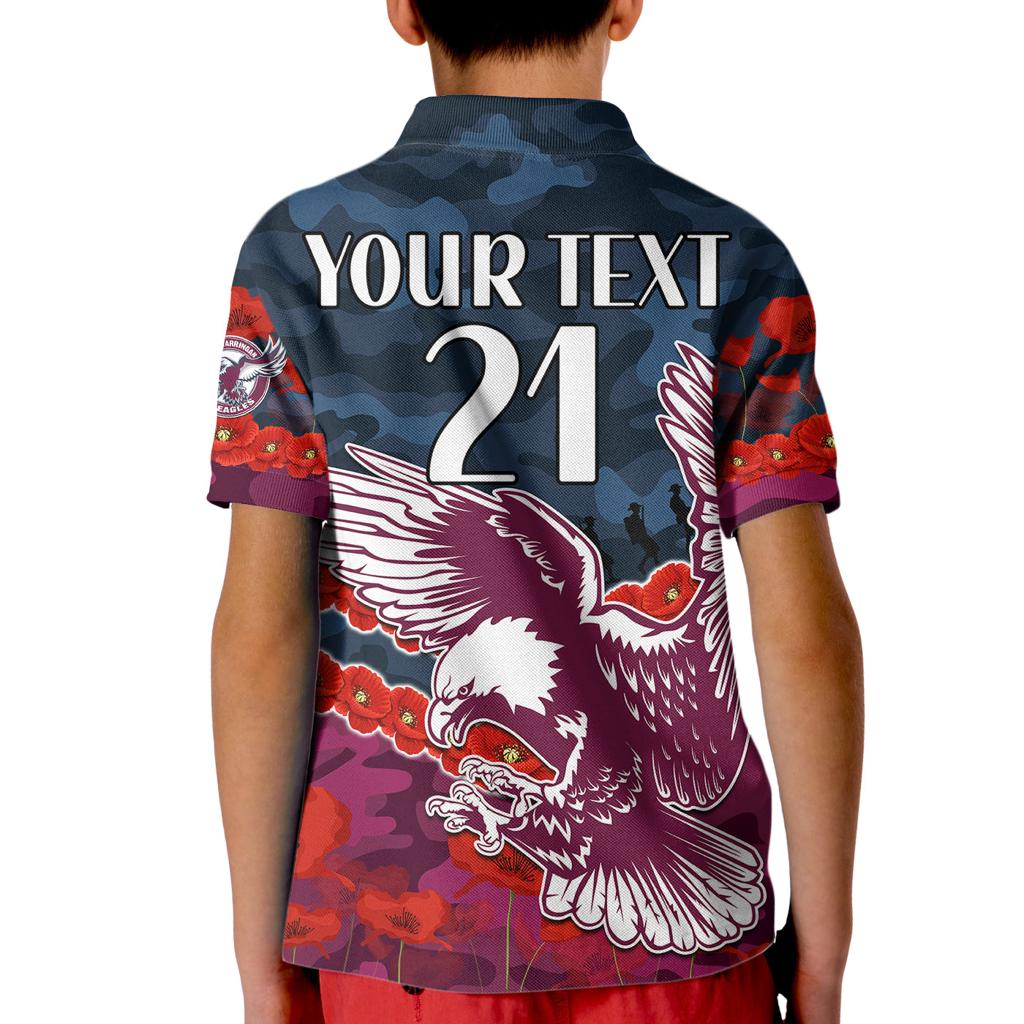 custom-text-and-number-sea-eagles-rugby-anzac-kid-polo-shirt-lest-we-forget