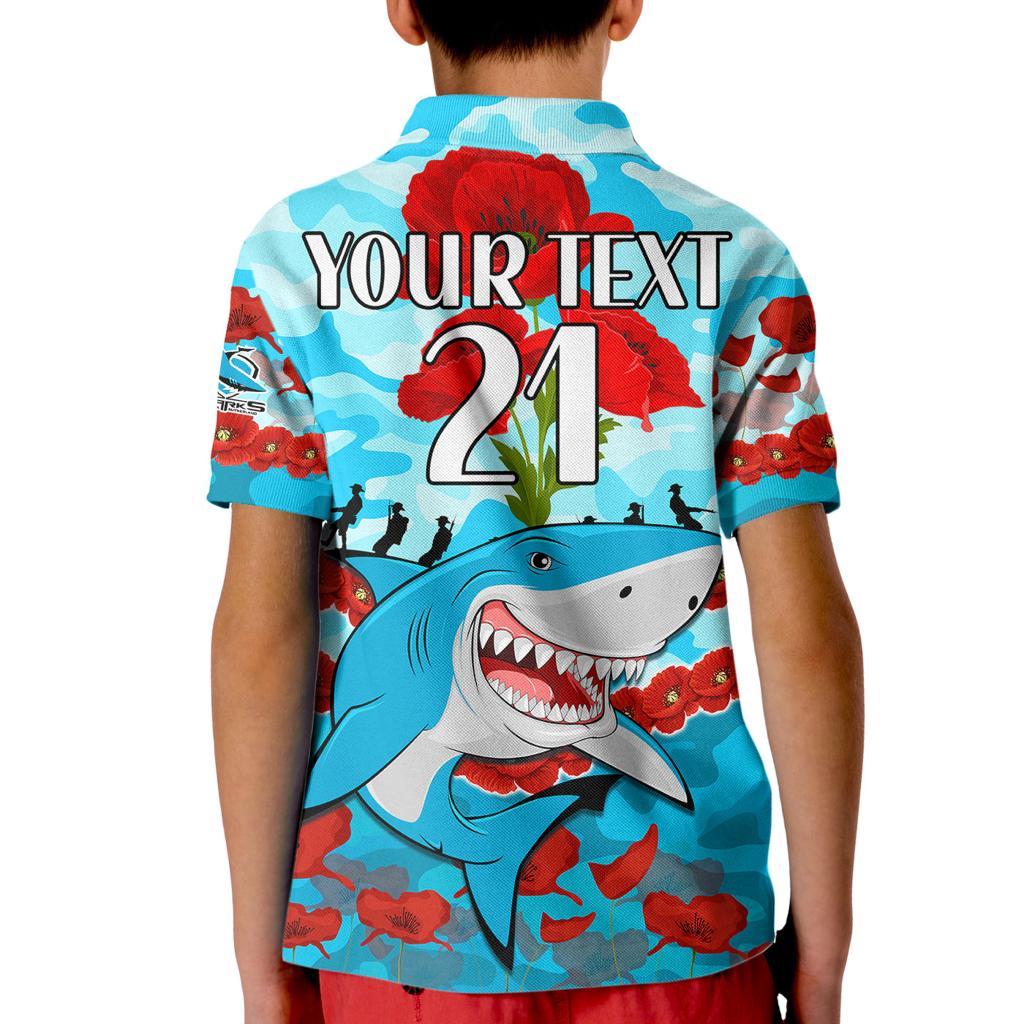 custom-text-and-number-sharks-rugby-anzac-kid-polo-shirt-lest-we-forget