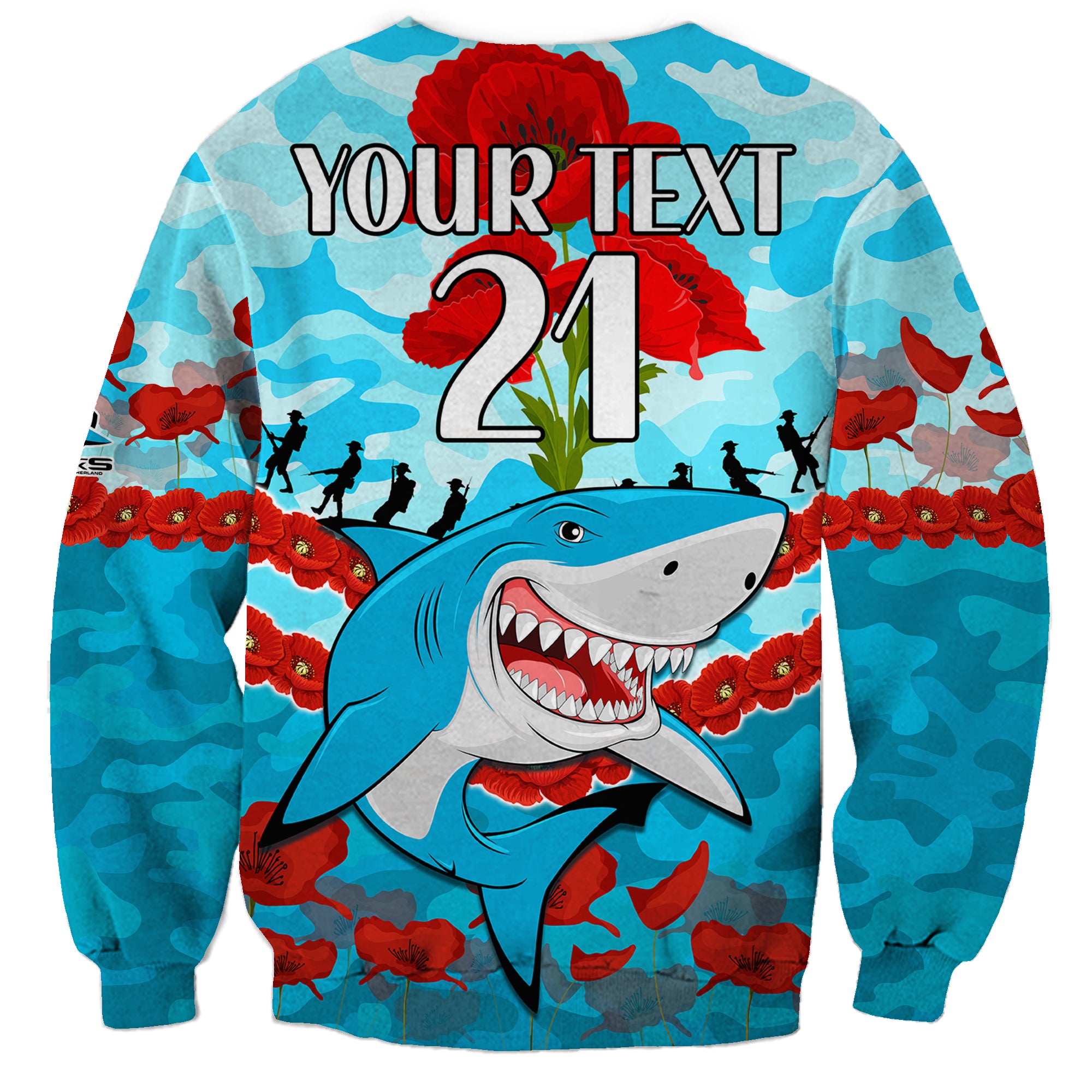 custom-text-and-number-sharks-rugby-anzac-sweatshirt-lest-we-forget