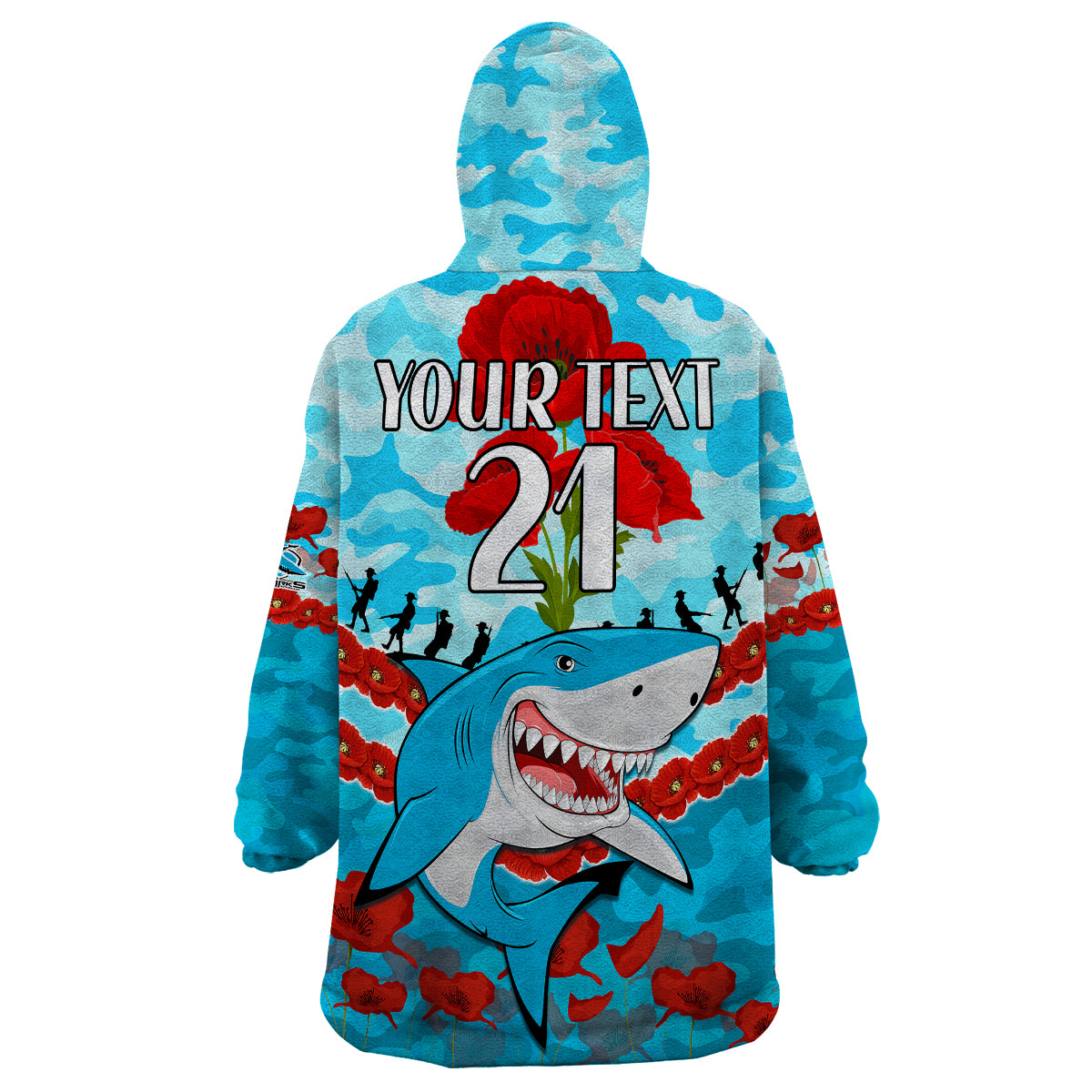 custom-text-and-number-sharks-rugby-anzac-wearable-blanket-hoodie-lest-we-forget